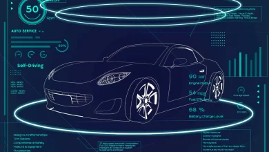 blue neon sports car infographic 53876 99420